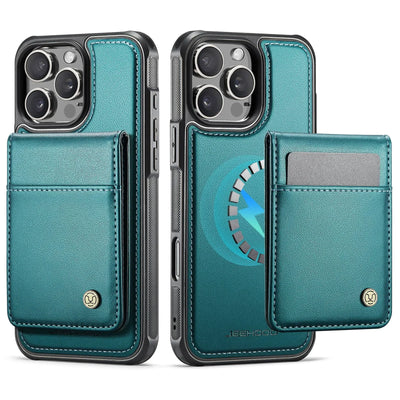 Magnetic 2 in 1 Detachable for iPhone 16/15/14 Pro Max 16 Plus Wallet Case with Card Holder,Magnetic Flip Kickstand Credit Slots