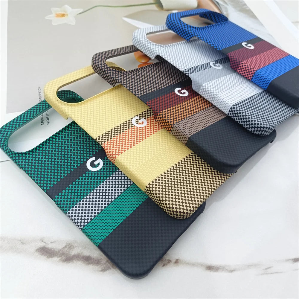 Luxury Carbon Fiber For Magsafe Case For Google Pixel 10 9 8 7 Pro 10 ProXL 9ProXL 9A Wireless Charging Matte Protective Cover