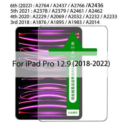 Auto Alignment Kit Tempered Glass For Ipad Pro 11 12.9 10 9 8 7 Air 5 4 3 2 13 Screen Protector For Ipad Mini 6 5 4 Gen Th Film