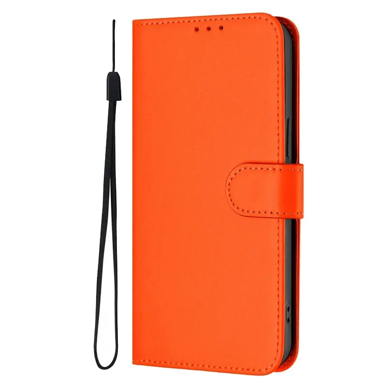 Fashion Candy Solid Color Leather Flip Case For iPhone 14 13 Plus 12 11 Pro Max Funda i Phone 14 Pro 13Pro Max Wallet Cover Case