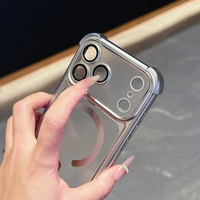 Luxury Magnetic Phone Case For iPhone 18 17 16 15 14 13 Pro Max Air 16 15 14 Plus 16Pro 17Pro Magsafe Shockproof Protector Cover