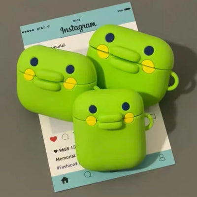 For Airpods 4 2024 3 Pro 2 1 3D Cartoon Tamagotchi Boku Earphone Silicone Shockproof Bluetooth Headset Case With Hook Buckle