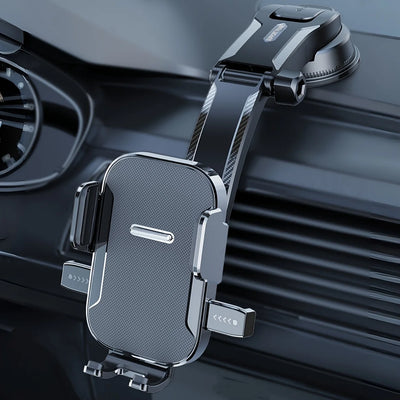 1Pc Car Mobile Phone Holder, Dashboard Installation, 360-Degree Rotatable Adjustment, Equipped with Strong Suction Cup, Non-Slip and High-Stability Mobile Phone Holder, Compatible with All Smartphones