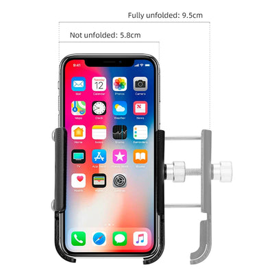 Bike Phone Holder 360 Rotation Bicycle Phone Holder for 4.7-7.0 Inch Devices Motorcycle Handlebar Mobile Phone Stand
