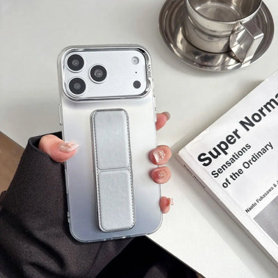 For iPhone 17 16 15 14 13 Pro Max Case Wrist Strap Magnetic Stand Kickstand PC Hard Protective Case for iPhone12 Support Cover