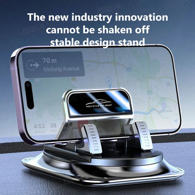SEAMETAL Car Phone Mount Anti Slip Silicone Dashboard Phone Holder 360-Degree Free Rotation Universal Head-Up Navigation Holder