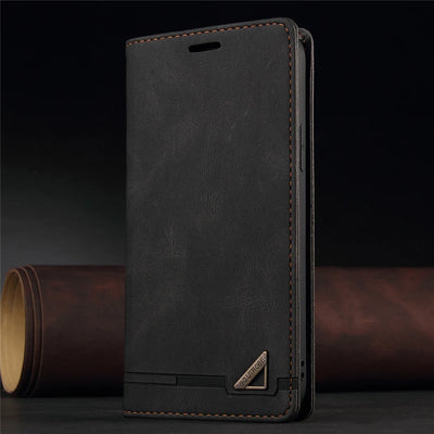 Anti theft Brush Flip Leather Case for Google Pixel 10 9 Pro XL 10A 9A 8 7 6 Pro 8A 7A Stand Card Solt Wallet Phone Etui Cover