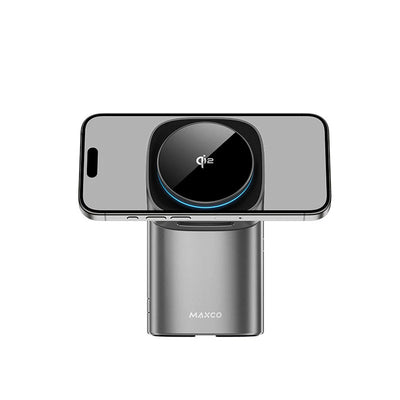 2026 Qi2 Automatic Touch Magnetic Multi-function 3 in 1 Wireless Charger for Iphone17 16 15 14 13 Pro Max Iwatch Airpods Charger