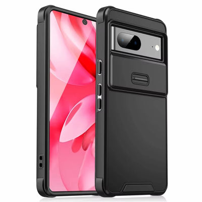 Shockproof Armor Matte Phone Case For Google Pixel 9 Pro XL 9A 8 7 Pro Slide Camera Protection Phone Cover For Pixel 8A 6A Case
