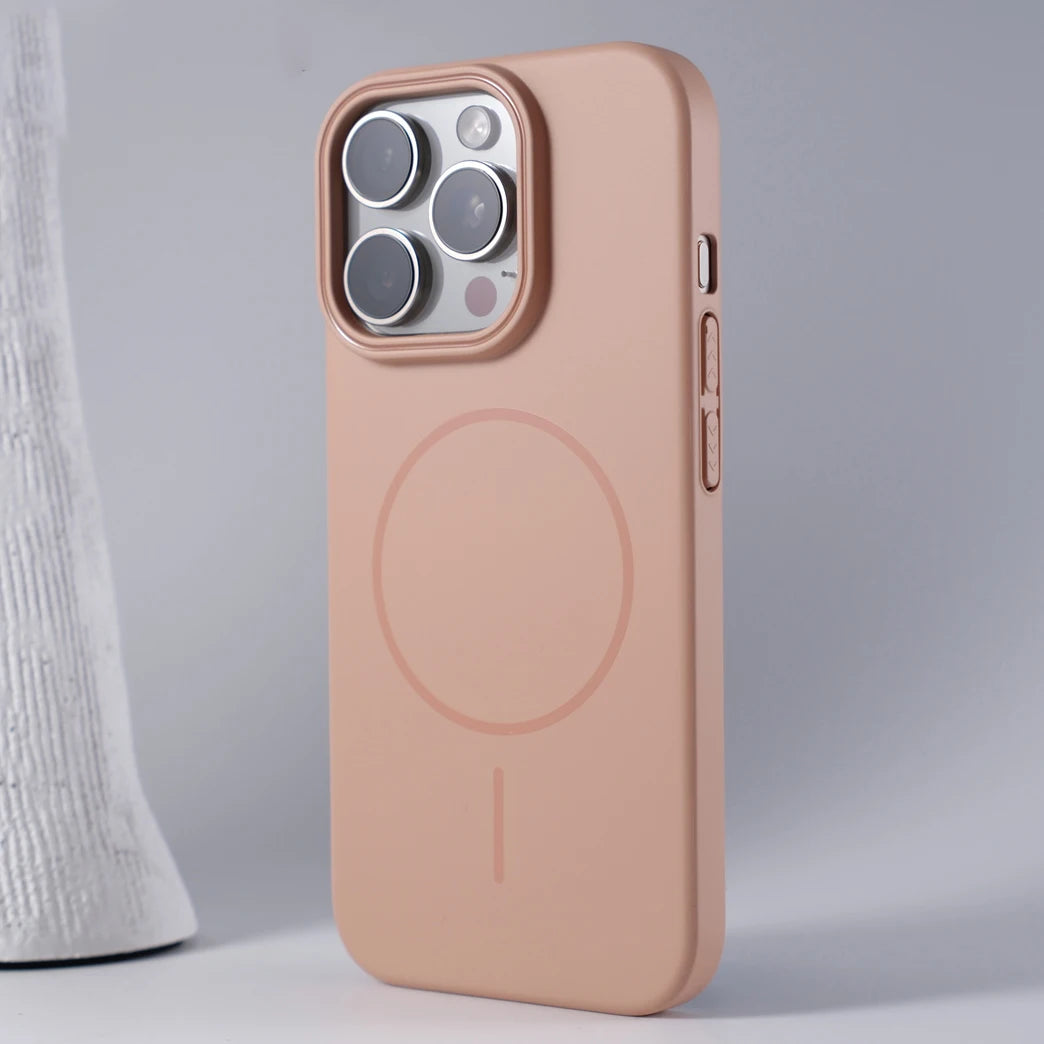 Luxury Original Hard PC For Magsafe Case for iPhone 17 Air 16 15 14 Plus 13 12 Mini 11 Pro Max Shockproof Matte Magnetic Cover