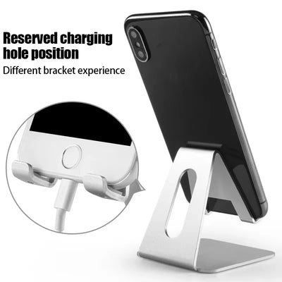 Desktop Metal Mobile Phone Stand Universal Lazy Tablet Dock for All Smartphone iPhone Xiaomi iPad Samung Galaxy Tab Live Mount