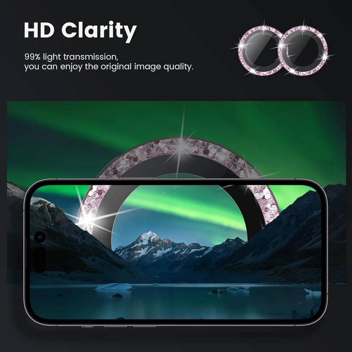 Glitter Camera Lens Protector Cover for iPhone 17 18 Pro Max 16 15 13 11 14 15 Plus 12 Mini Tempered Glass Protection Lens Film