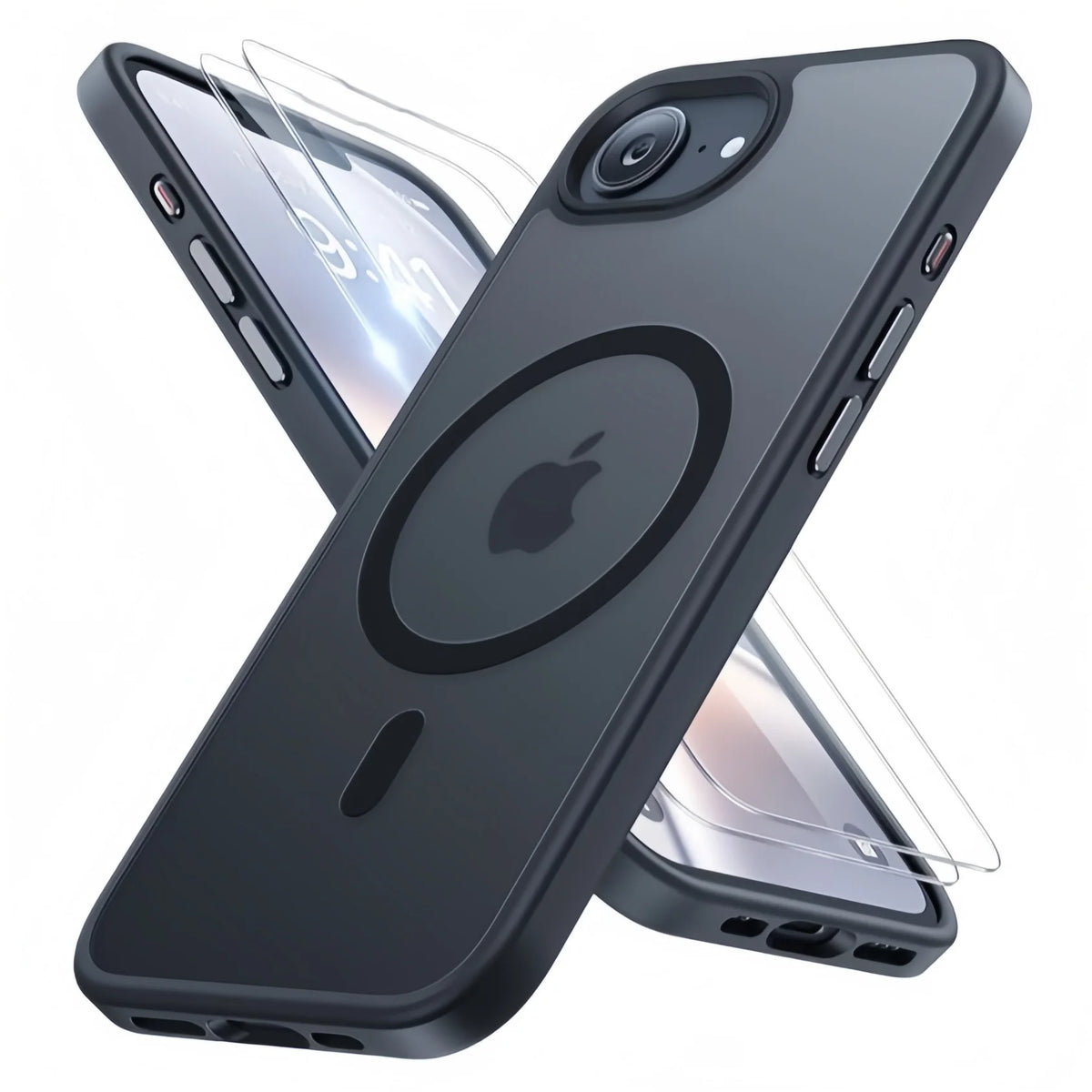 Miracase for iPhone 17e/16e Case for MagSafe [with Screen Protector] Military-Grade Protection Shockproof  for 17e/16e Case 6.1"