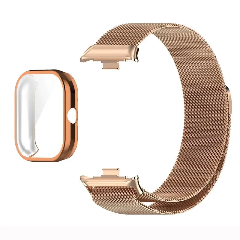 Magnetic Milanese Loop Metal Bracelet For Xiaomi Mi Band 9 Pro/Mi Band 8 Pro Strap For Redmi Watch 6 Lite Active Watch 5 4 Bands
