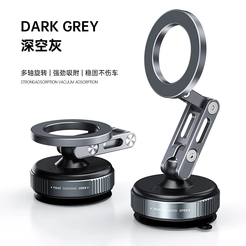 New Car Magnetic Mobile Phone Holder 360 Degree Rotation, Vacuum Adsorption, No Need To Charge, Suitable for Car Navigation