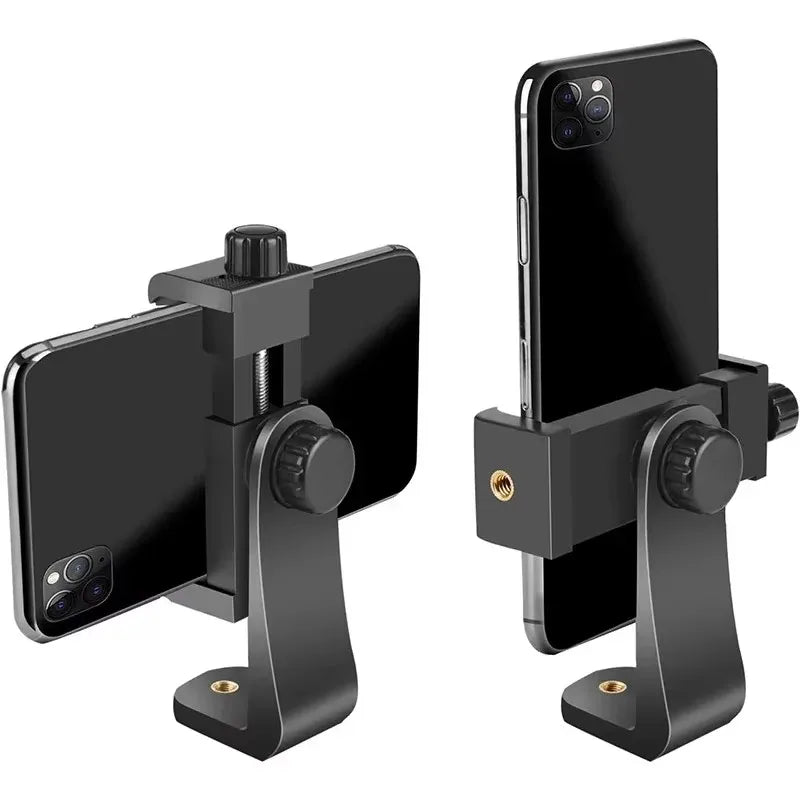 Tripod Mount Universal 360 Degree Mobile Phone Clip With 1/4"Screw Mobile Phone Clip Tripod Mount Adapter Adjustable For iphone