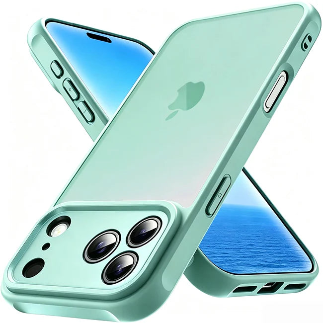 Phone case for iphone 18 Pro Max 18Pro 17 17e 17Pro iphone17 Air Translucent Matte Back & TPU Side Shockproof Proteciton cover
