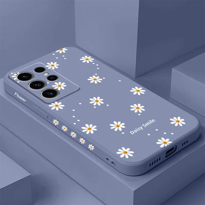 Smiling Daisy Phone Case For Samsung Galaxy S26 Plus Ultra Silicone Cover