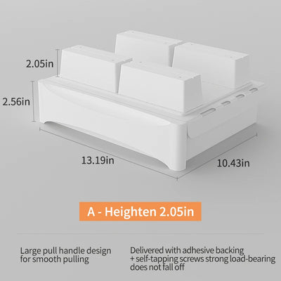 Small Under Desk Storage Cabinet with Mobile Pedestal, Hidden Drawer and Cable Management for Efficient Workspace Setup