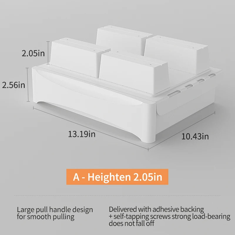 Small Under Desk Storage Cabinet with Mobile Pedestal, Hidden Drawer and Cable Management for Efficient Workspace Setup