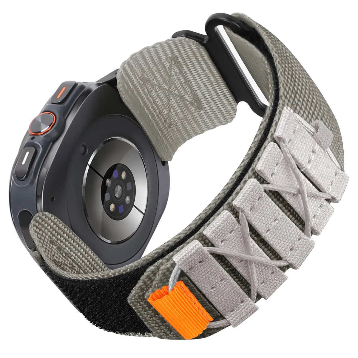 Braided Band Compatible with Samsung Galaxy Watch Ultra 47mm (2024/2025 Model) Replacement Band, Nylon Loop Strap for Men