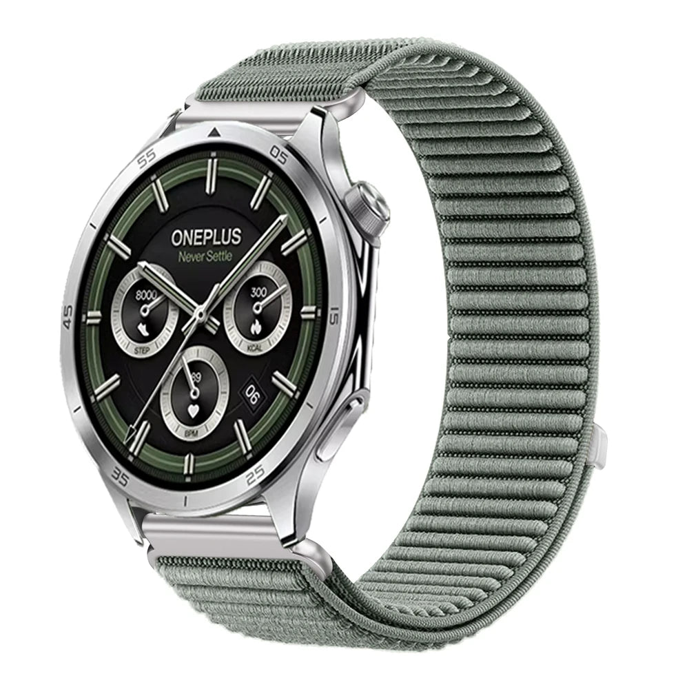 18mm 22mm Wave Nylon Strap for Oneplus Watch 3 43mm 46mm/4 3 Lite/2/2R Sport Wristband for OPPO Watch S/X2/3/Huawei GT6 5 4 Band