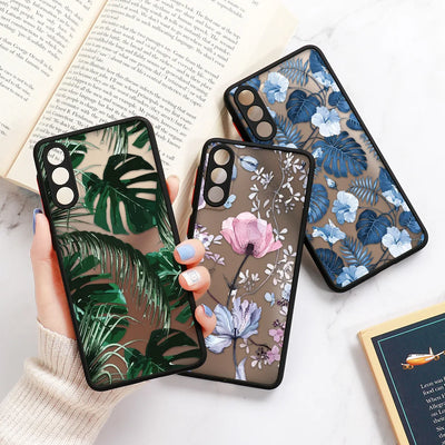 Palm Tree Leaves Phone Case For Samsung Galaxy S24 Ultra Cases Samsung S26 Ultra S23 FE S25 S22 Ultra S21 S20 FE S23 Plus Cover