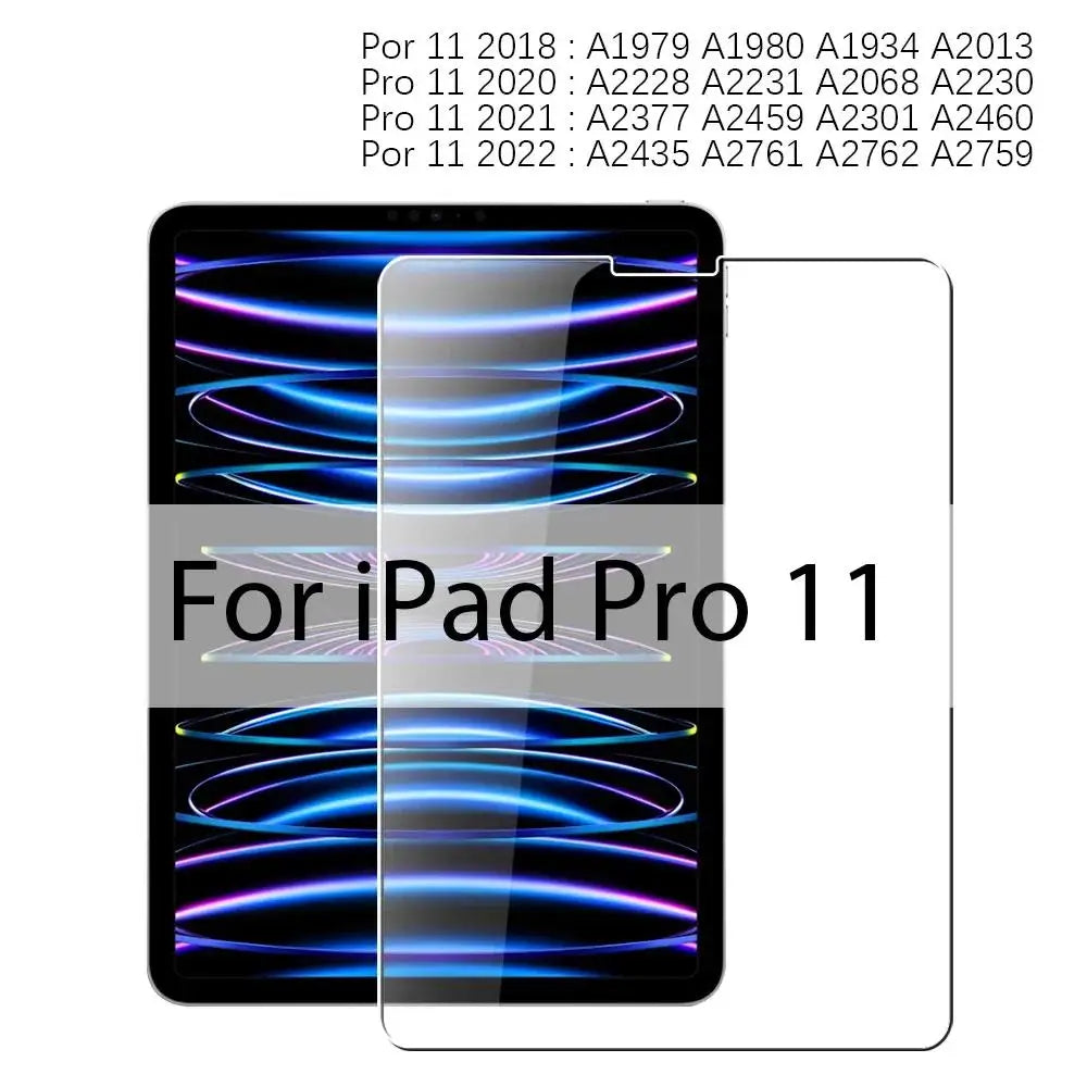 2PCS HD Tempered Glass For iPad Mini 6 Air 5 4 6 3 2 2022 Screen Protector For iPad Pro 11 12.9 7th 8th 10th 9th Gen 10.2 2022