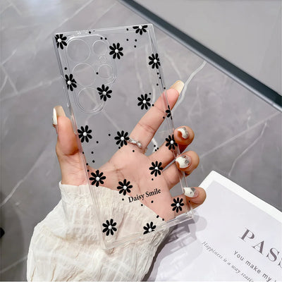 Daisy Smile Print Soft TPU Case for Samsung Galaxy S26 S25 S24 S23 S22 S21 S20 Note 20 Ultra 9 8 10 S8 S9 S10 Plus Clear Cover