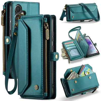 Crossbody Lanyard Wallet Case for Samsung Galaxy S26 S25 S24 Ultra S23 FE S22 Plus A17 A37 A57 A16 A36 A56 A15 A35 A55 Cover