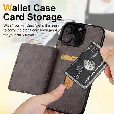 Premium Business Leather Case For iPhone 17 16 15 14 13 12 11 18 Pro Max Plus 17e16e 13Mini Magnetic Flip Wallet Card Solt Cover
