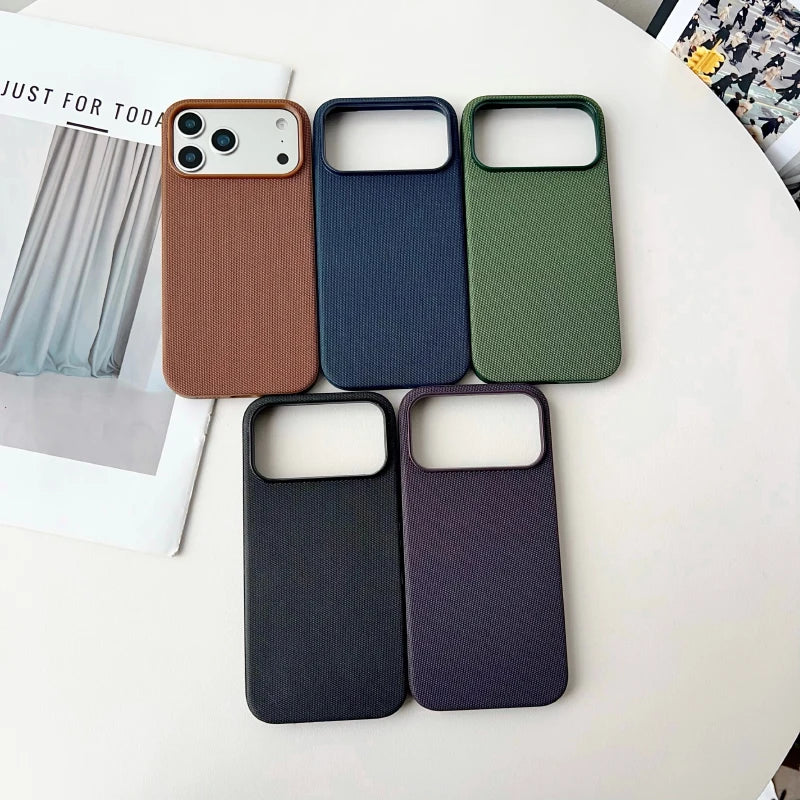For Magsafe Original Tech Woven Phone Case For iPhone 17 Pro Max/16/15/14/13 Pro Max Wireless Charging Compatible Durable Cover