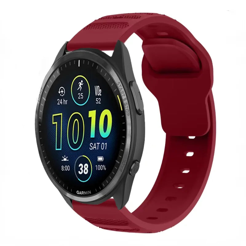 20mm 22mm Silicone Strap for Garmin Forerunner 965 955 265 255 165 55 Fashion Replacement Wristband for Garmin Venu 3/2 Active 5