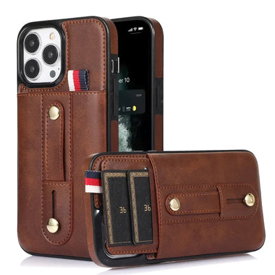 Retro Flip Leather Case For iPhone 15 Plus 14 Pro Max 13 12 11 X XS XR Multi Card Holder Phone Cover For iPhone 7 8 Plus SE 2022