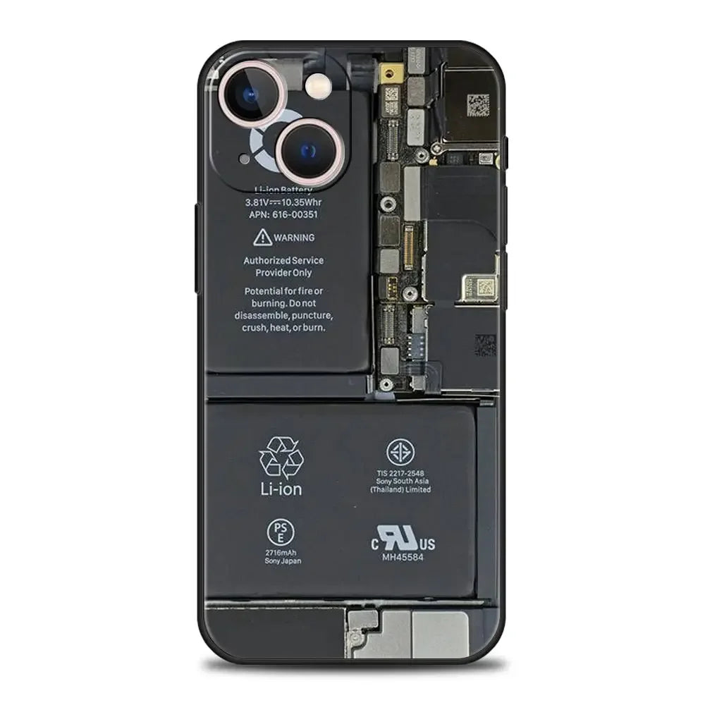 Funny Vintage Tape Camera Phone Case For iPhone 17 16 15 14 13 12 11 Pro Max Mini SE 7 8 Plus 17E Air Shockproof Non-Slip Cover