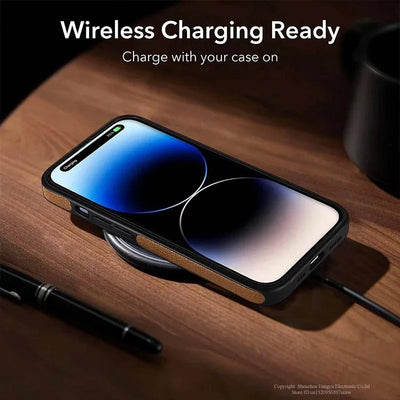PU Leather Phone Case with Kickstand for iPhone 17 16 15 Pro Max 14 Plus 13 12 11 Mini Soft Grip Luxury Back Cover with Stand