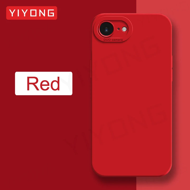 For iPhone16e Case YIYONG Luxury Silky Feel Liquid Silicone Soft Cover For iPhone 16e 16 Pro Max iPhone16 Plus 16+ Phone Cases
