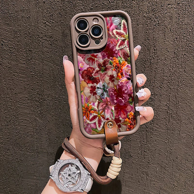 Mexican Folk Customs Silicone Phone Case For iPhone 17 16 17 Pro 15 14 13 12 11 Pro Max 16E 7 8 Plus XR XS With Lanyard Cover