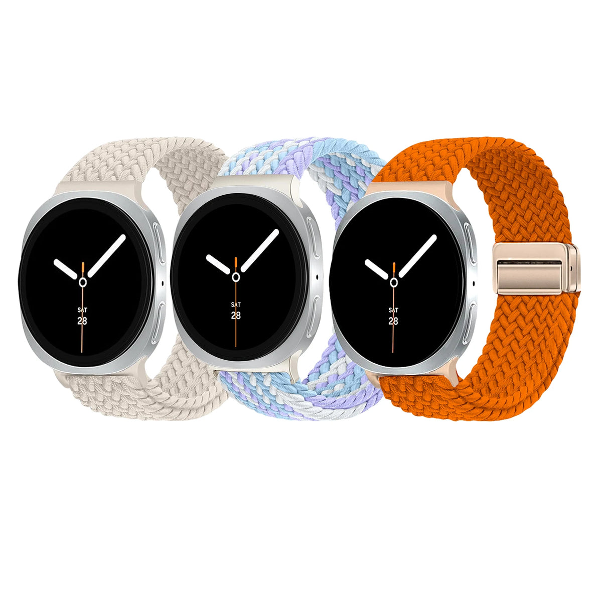 Magnetic Braided Band For Samsung Galaxy Watch 9 8 Strap 44mm 40mm Nylon Bracelet Correa Belt Galaxy Watch 8 Classic 46mm