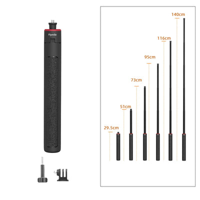 Flymile Pocket 4 Tripod Selfie Stick Extendable Long Hand Grip for DJI Pocket 3/Action 6/Insta360 X5 X4/Gopro 13 Accessories