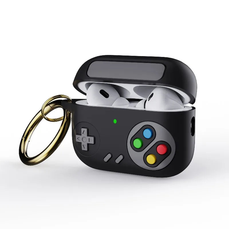For AirPods Pro3 2025 Pro2 4 3 2 1 Shockproof Headphone Case 3D Creative Silicone Game Console Earphone Cover Protective Sleeve