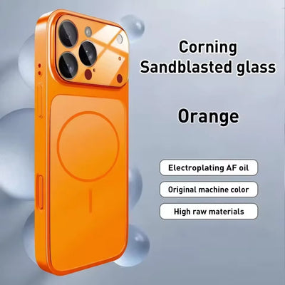 Luxury Original For Magsafe Matte Armor Case For iPhone 17 Air 16 15 14 13 Pro Max Funda Wireless Charging Hard Magnetic Cover