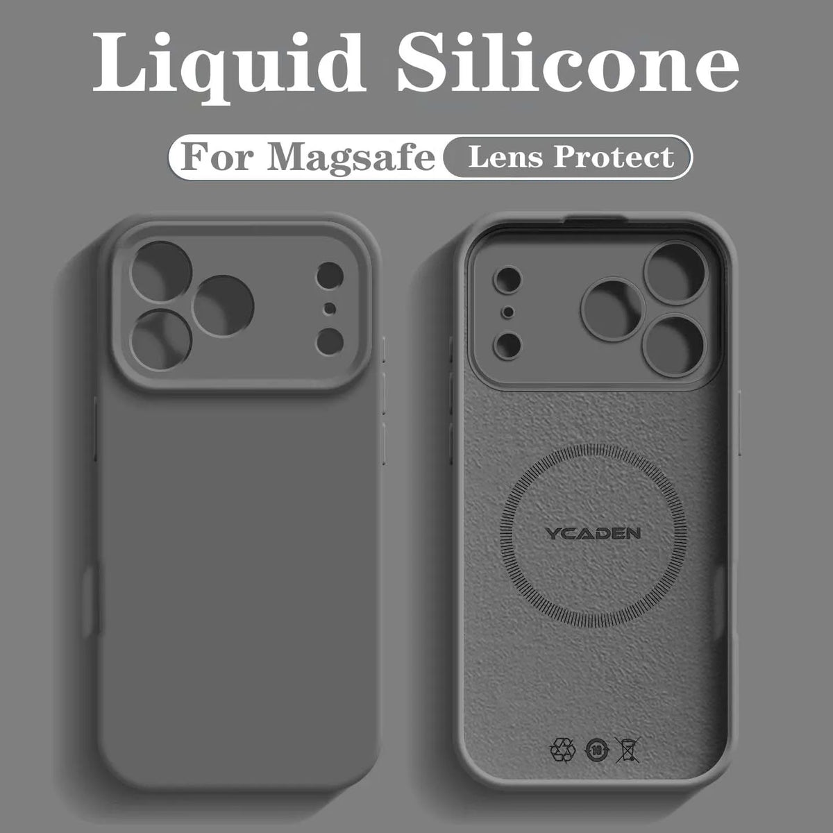 For iPhone 18 Pro Liquid Silicone Phone Case For iPhone 18 17 16 15 14 13 12 Pro Max Wireless Charging Skin Smooth Magsafe Cover