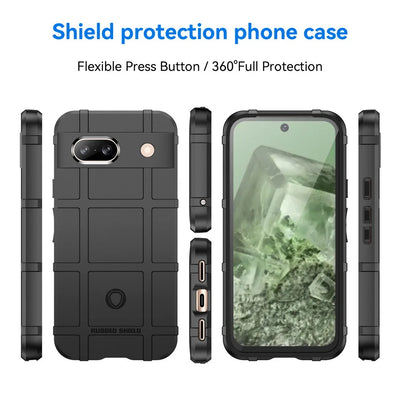 For Google Pixel 8A Pixel 8 Pro Pixel8 Pixel 7A 7 Pro 6 Pro 6A 5 XL Case Rugged shield Rubber protective back cover