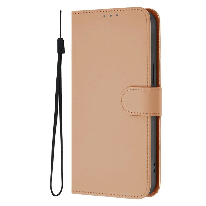 Fashion Candy Solid Color Leather Flip Case For iPhone 14 13 Plus 12 11 Pro Max Funda i Phone 14 Pro 13Pro Max Wallet Cover Case