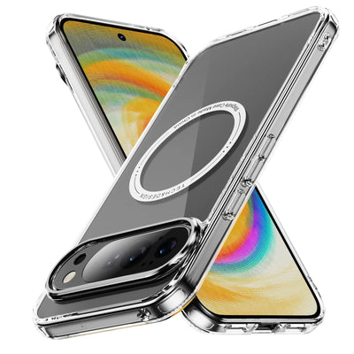 HD-Transparent Magnetic Phone Case For Google Pixel 10 9 8 Pro XL 10PROXL 9ProXL 9A 8A Shockproof For Magsafe Crystal Hard Cover