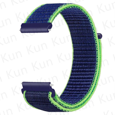 20mm 22mm Band For Samsung Galaxy Watch 6/5/4/5pro/4/6 Classic/active 2 Nylon loop sport bracelet huawei watch GT 4-2-2e-3 Strap