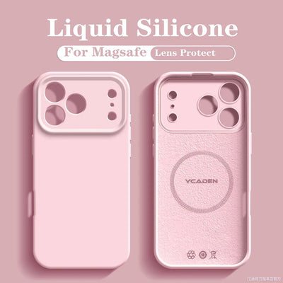 For iPhone 18 Pro Liquid Silicone Phone Case For iPhone 18 17 16 15 14 13 12 Pro Max Wireless Charging Skin Smooth Magsafe Cover