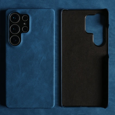 For Samsung S26 PLUS Leather Shockproof Phone Case for Galaxy S25 Edge S24 S23Ultra S22 S21 S20FE Fashion Business Cover Fundas