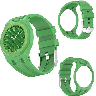 PC Case+Silicone Strap for Swatch X AP Royal Pop Pocket Watch Changer To Wristwatch Integrated Modification Accessories Bracelet